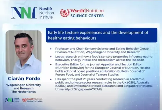 Learning to Eat: Early life texture experience in the development of eating behaviors Learning to Eat: Early life texture experience in the development of eating behaviors
